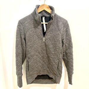 lululemon athletica Quilted Half-Zip Pullover in Dark Gray
